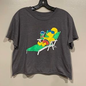 Simpsons cropped t-shirt